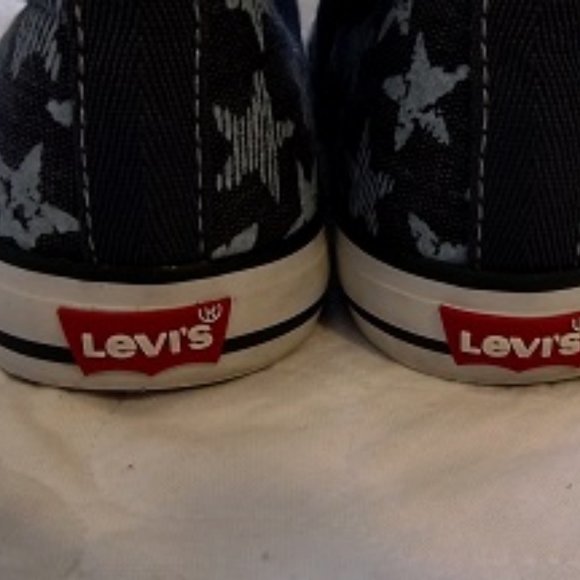 LEVIS Canvas Hightops sneaker, women's, 6.5, Blue - Picture 5 of 8